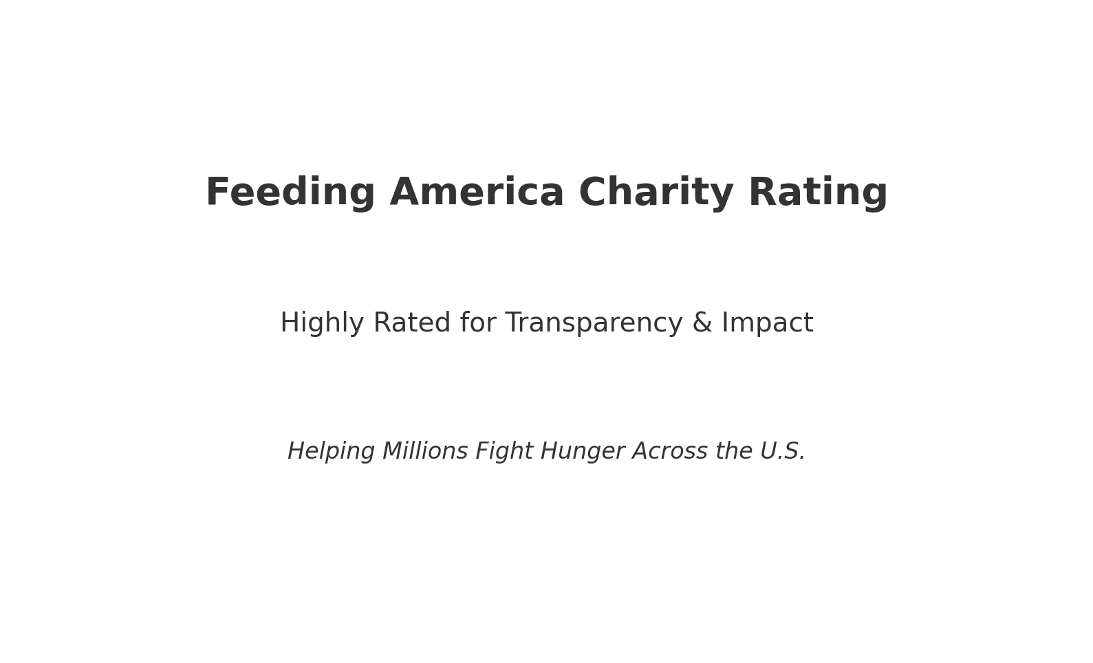 Feeding America Charity Rating