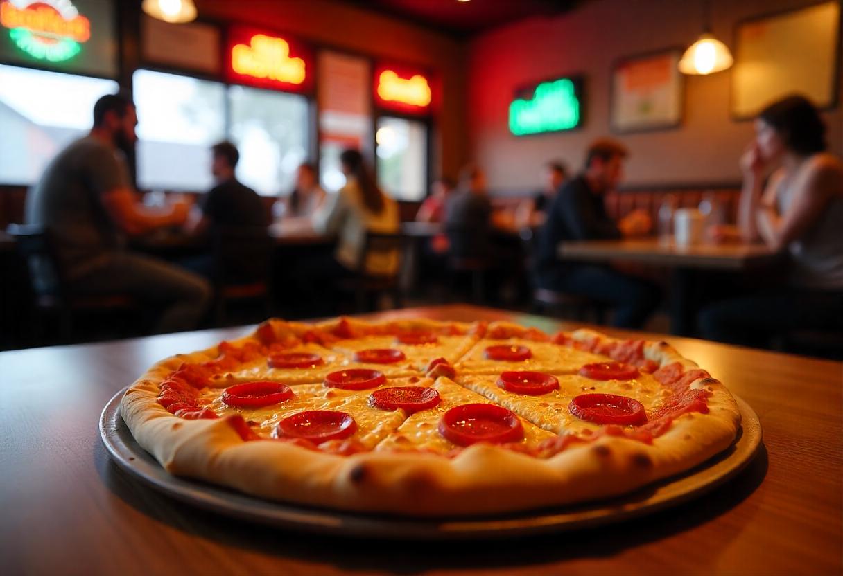 Donatos Bellefontaine restaurant serving delicious pizza