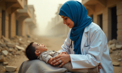 humanitarian work by a direct relief organization in action
